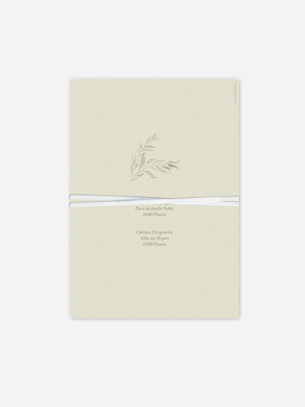 Faire-part de mariage Porte botanique
