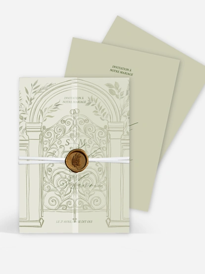 Faire-part de mariage Porte botanique