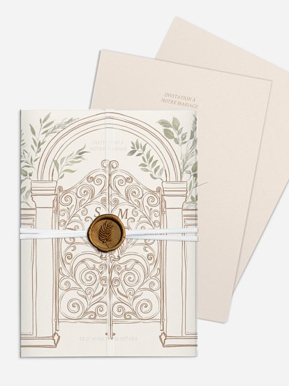 Faire-part de mariage Porte botanique