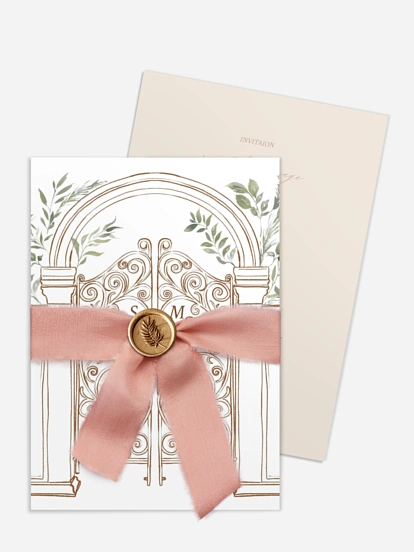 Faire-part de mariage Porte botanique