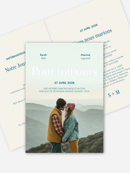 Faire-part de mariage Affiche de film