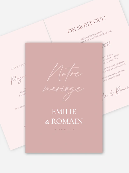 Faire-part de mariage Tendre Promesse