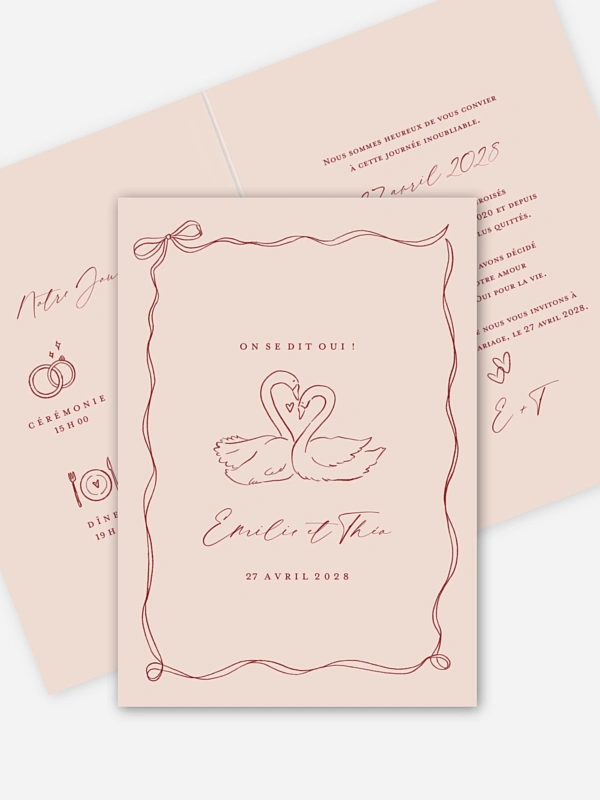 Faire-part de mariage Éternellement