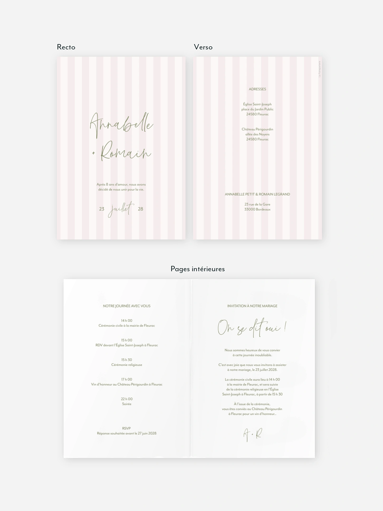 Faire-part de mariage Lien éternel