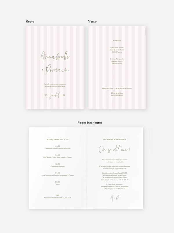 Faire-part de mariage Lien éternel