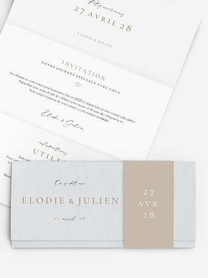 Faire-part de mariage Poésie du cœur