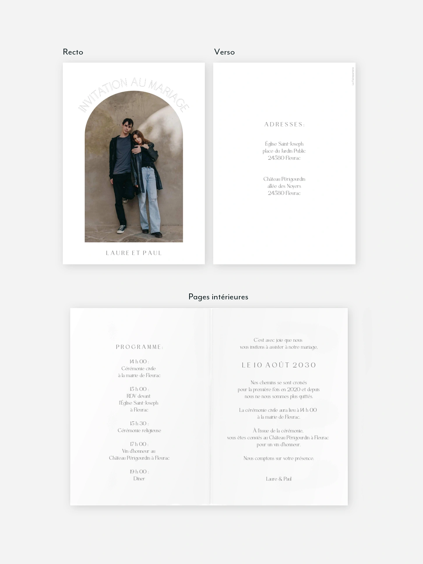 Faire-part de mariage Éclat d'Amour