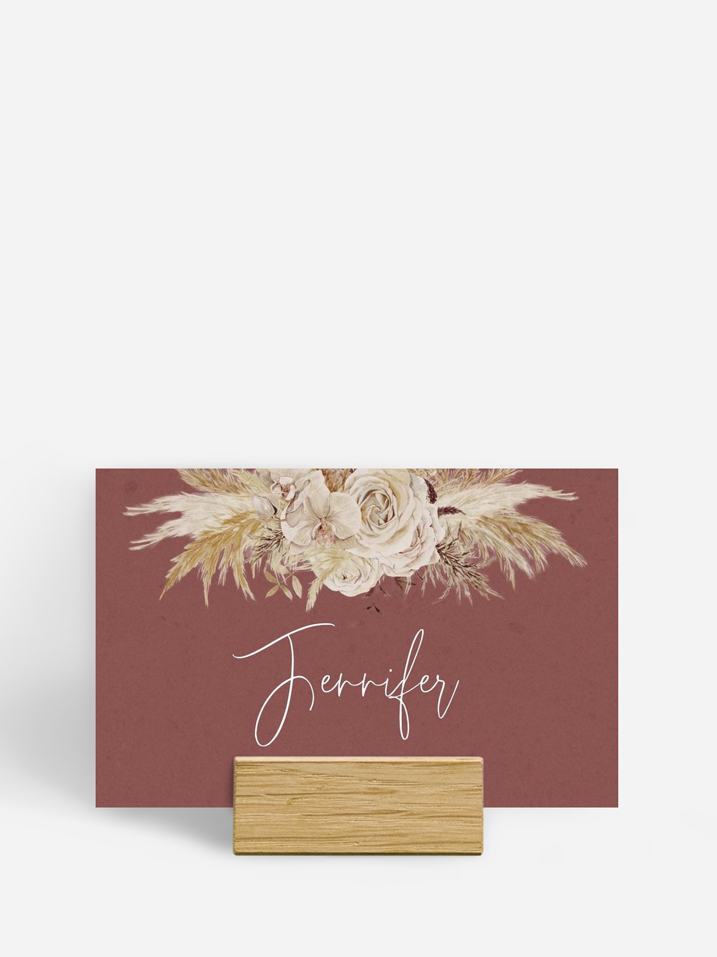 Marque-place mariage Terracotta Lovers