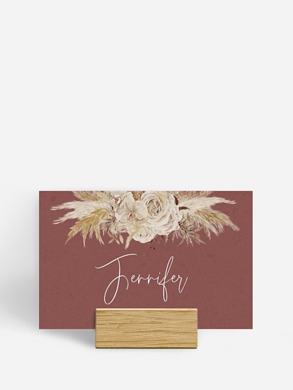 Marque-place mariage Terracotta Lovers