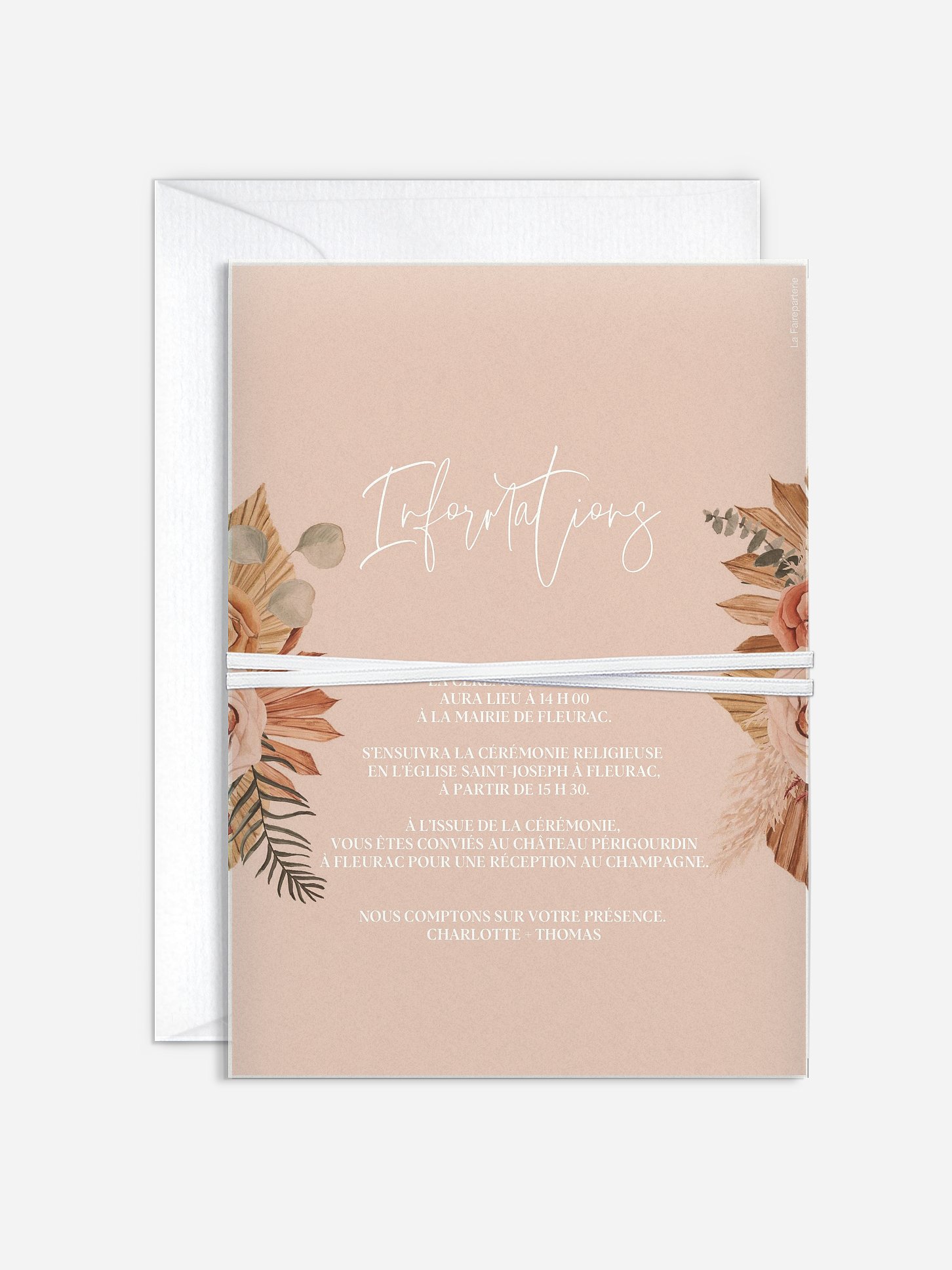 Faire-part de mariage Esprit bohémien