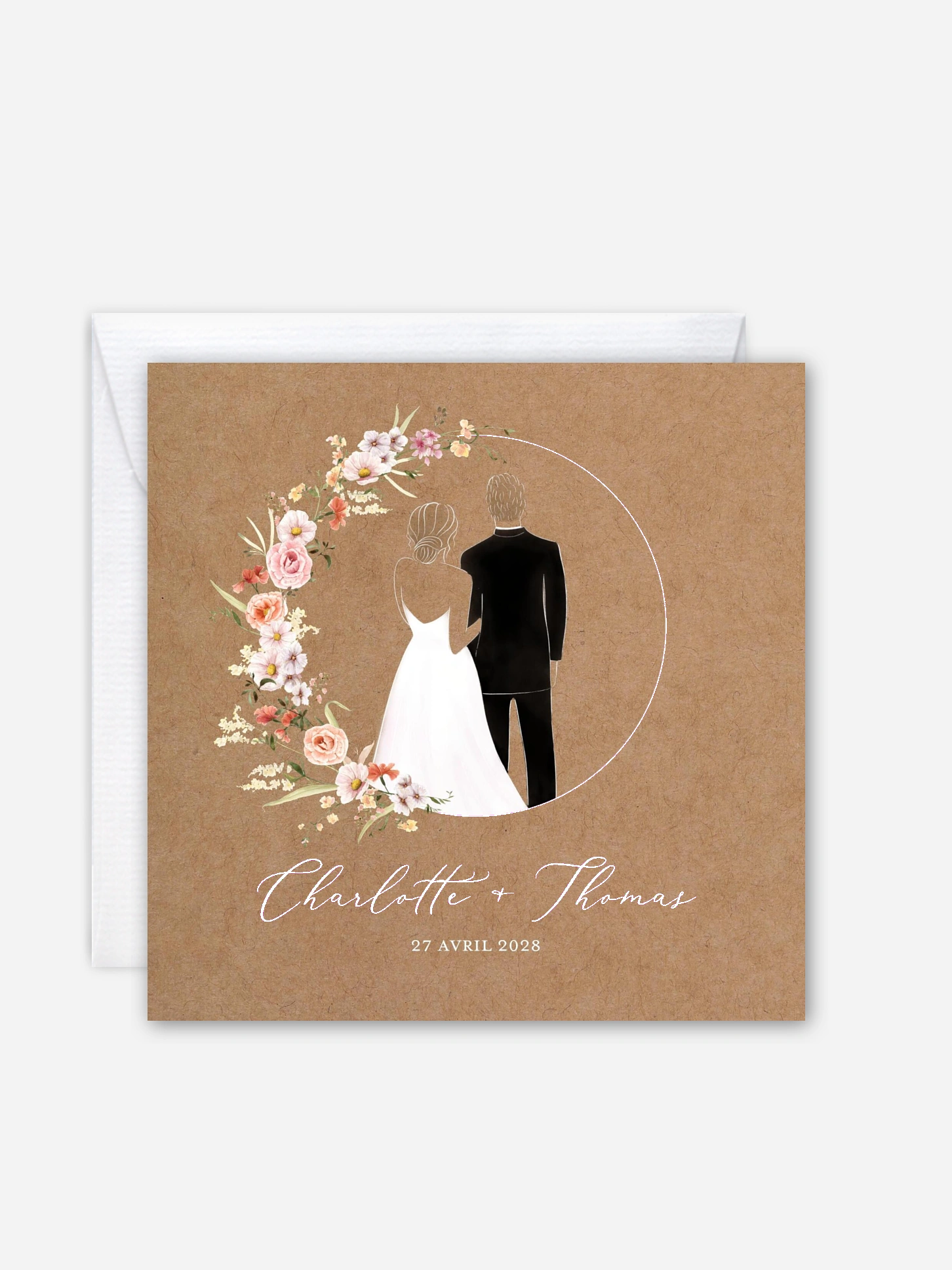 Faire-part de mariage Portrait poétique