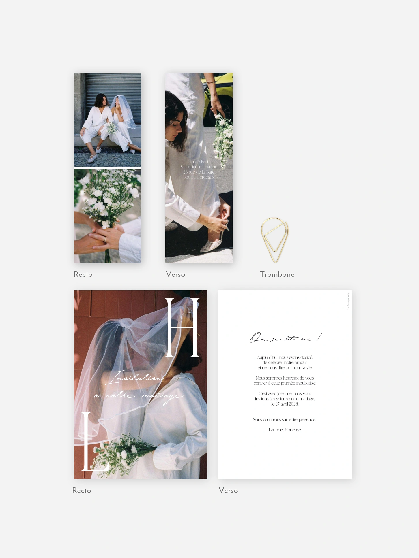 Faire-part de mariage À jamais