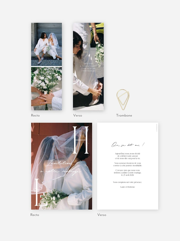 Faire-part de mariage À jamais