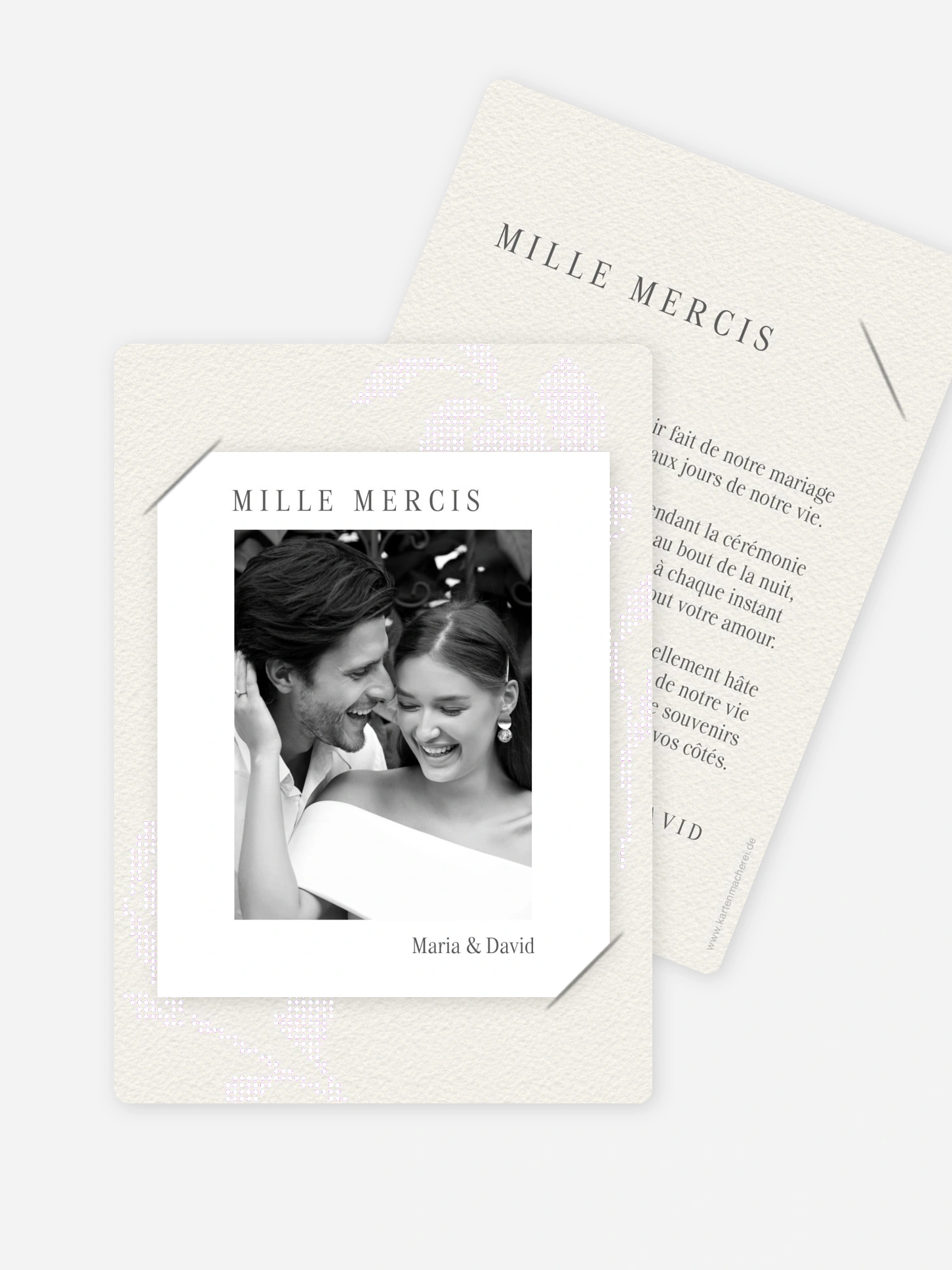 Carte de remerciements Délicatesse Florale