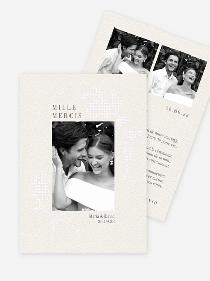Carte de remerciements Délicatesse Florale