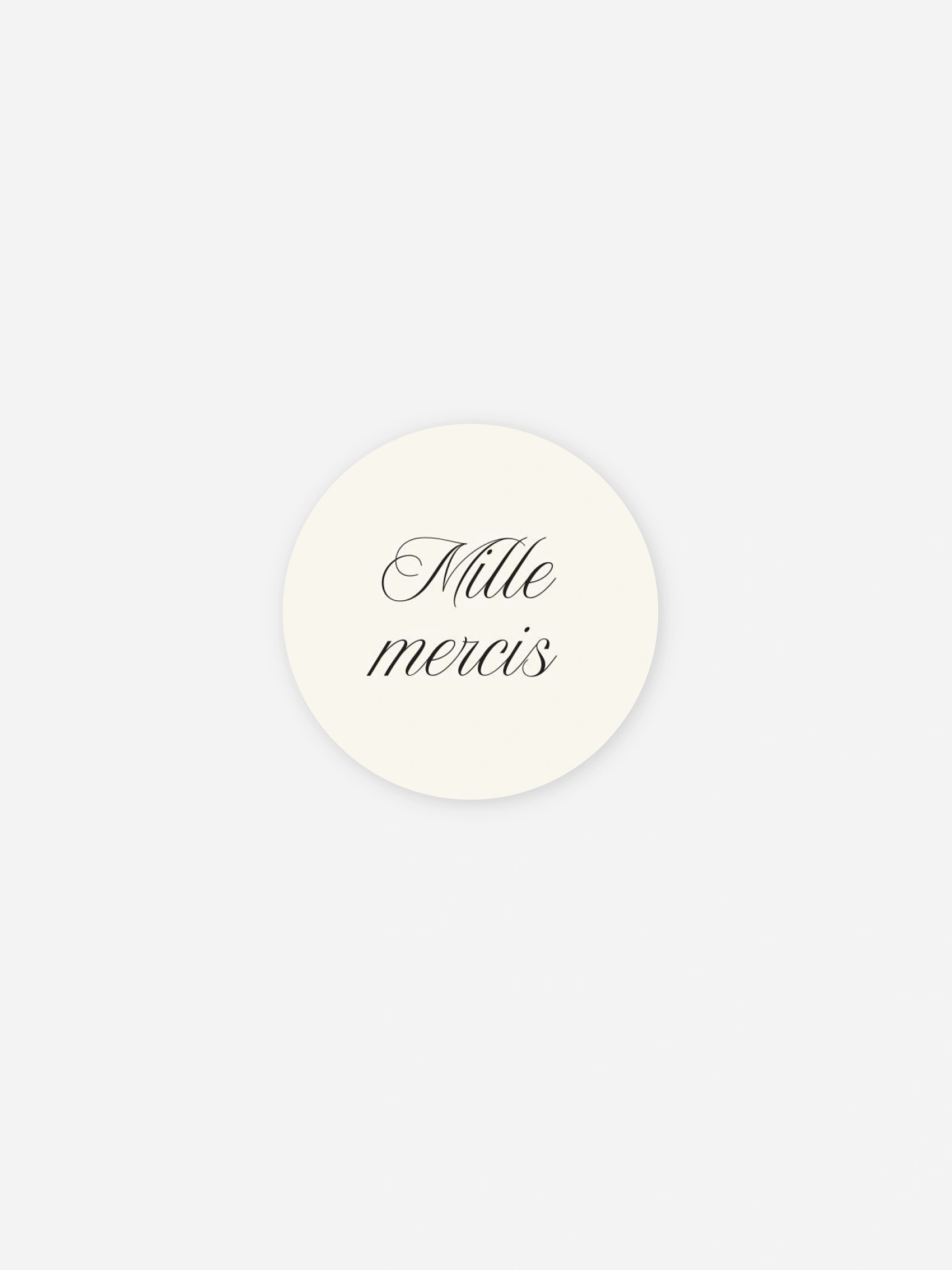 Stickers mariage Simplement merci