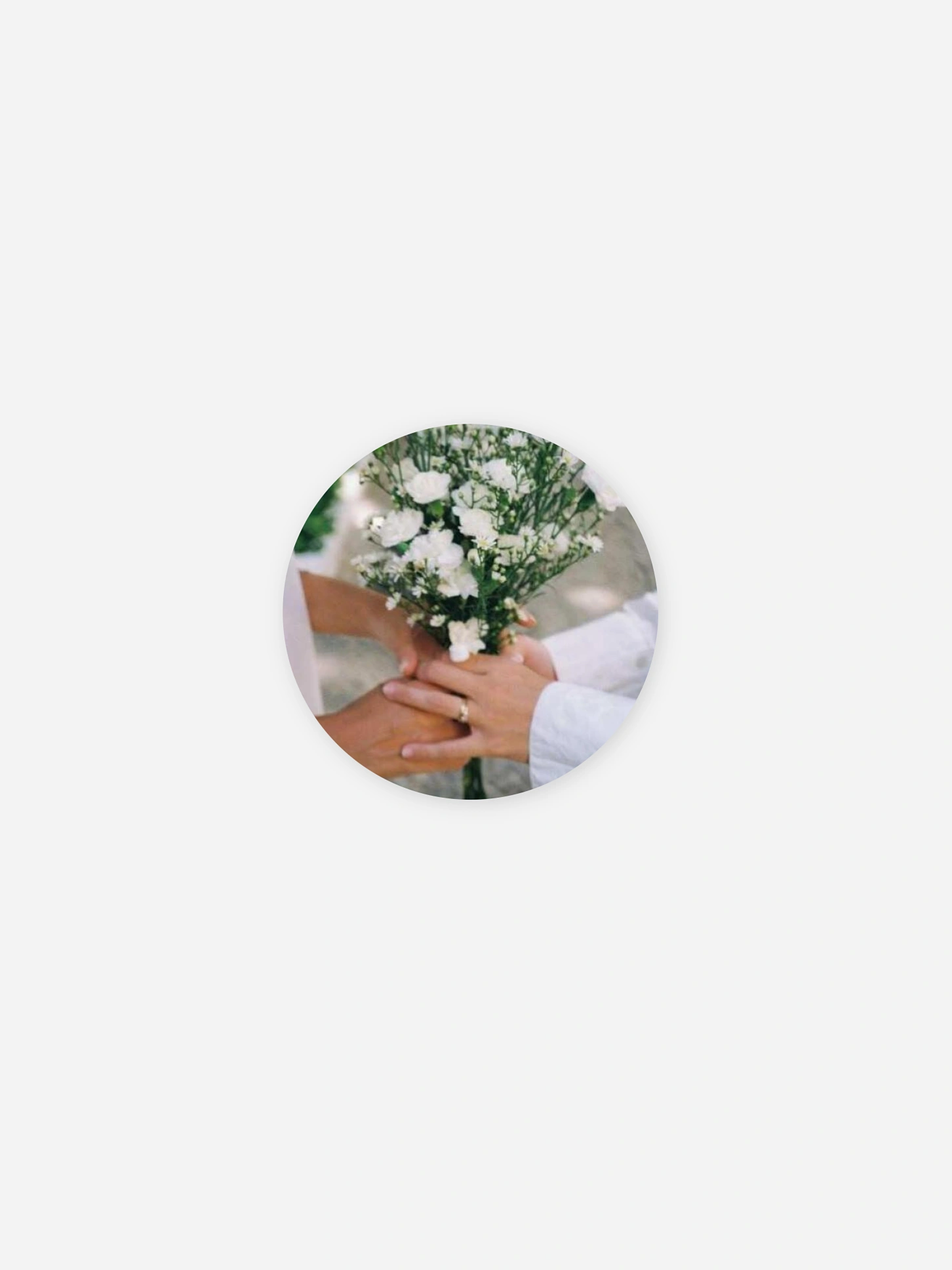 Stickers mariage Remerciement gracieux