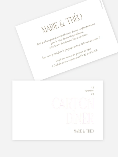 Carton d'invitation Éternellement reconnaissante