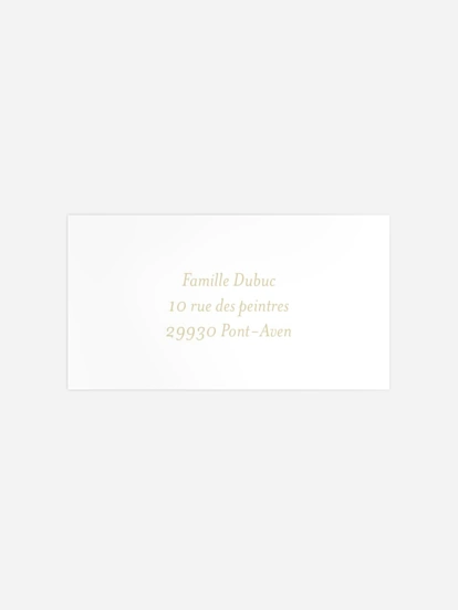 Étiquette destinataire mariage Éternellement reconnaissante