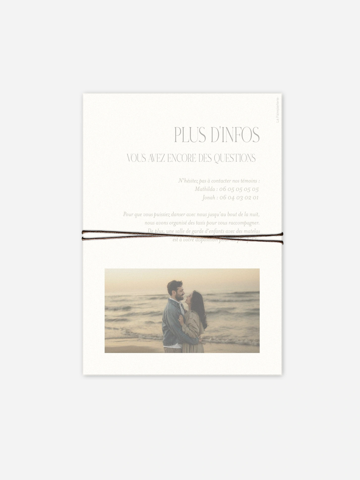 Faire-part de mariage Éternellement reconnaissante