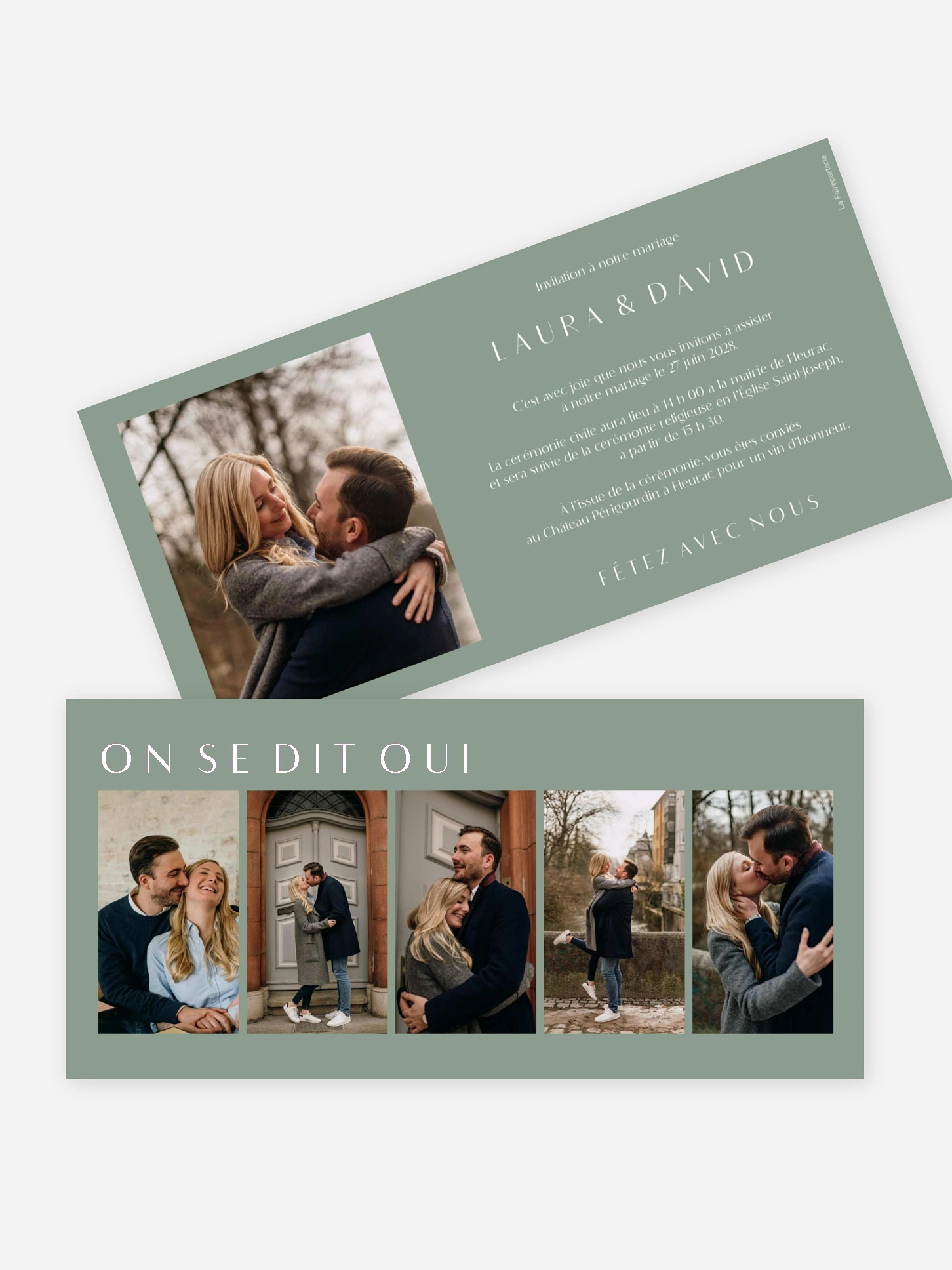 Faire-part de mariage Tendre souvenir