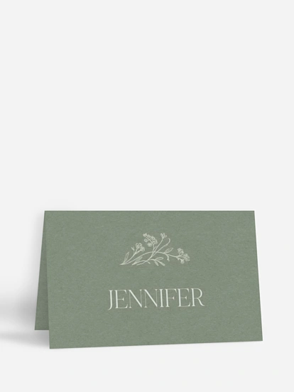 Marque-place mariage Jardin de noces