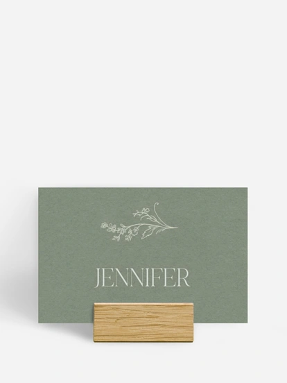 Marque-place mariage Jardin de noces