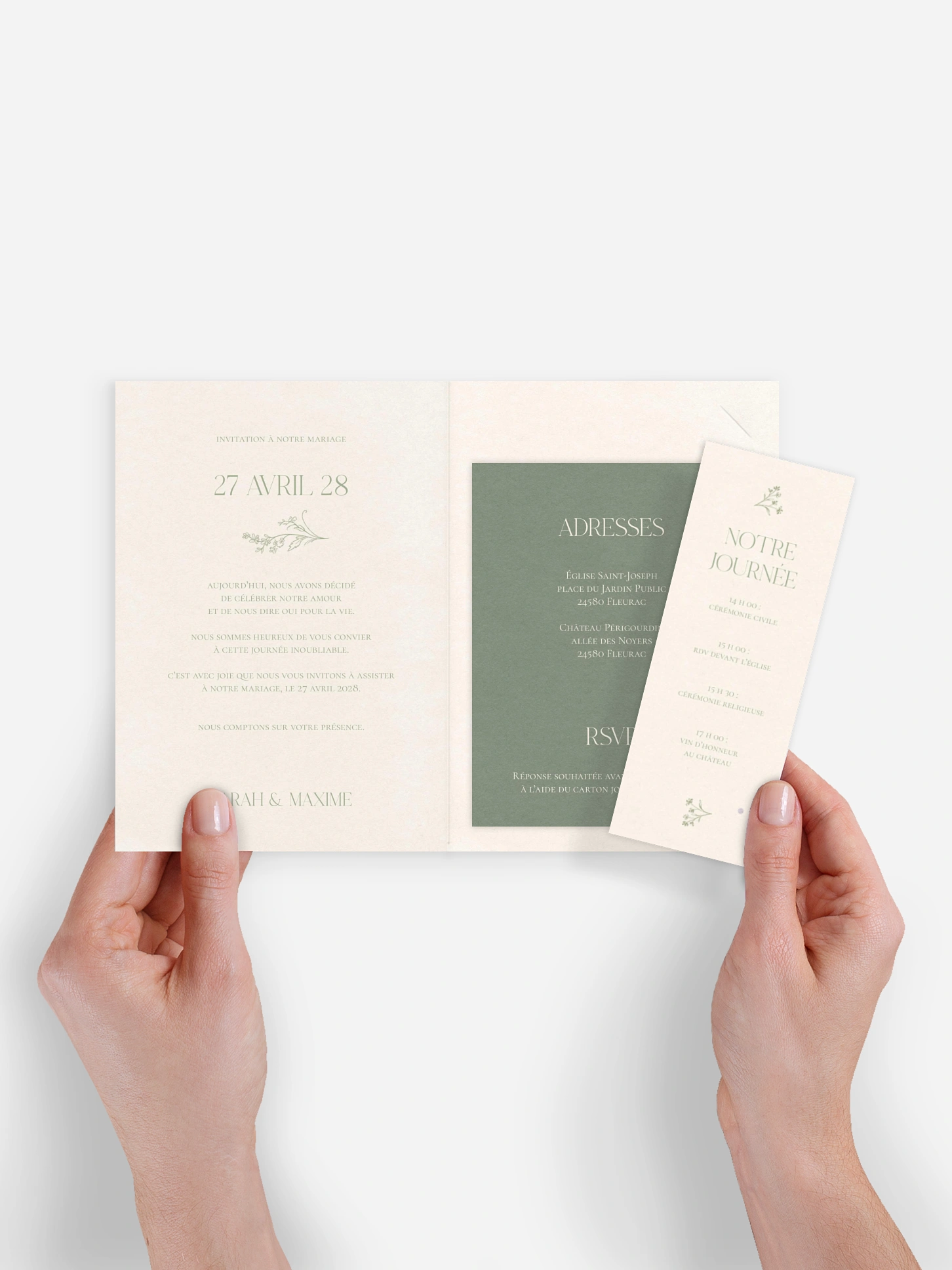 Faire-part de mariage Jardin de noces