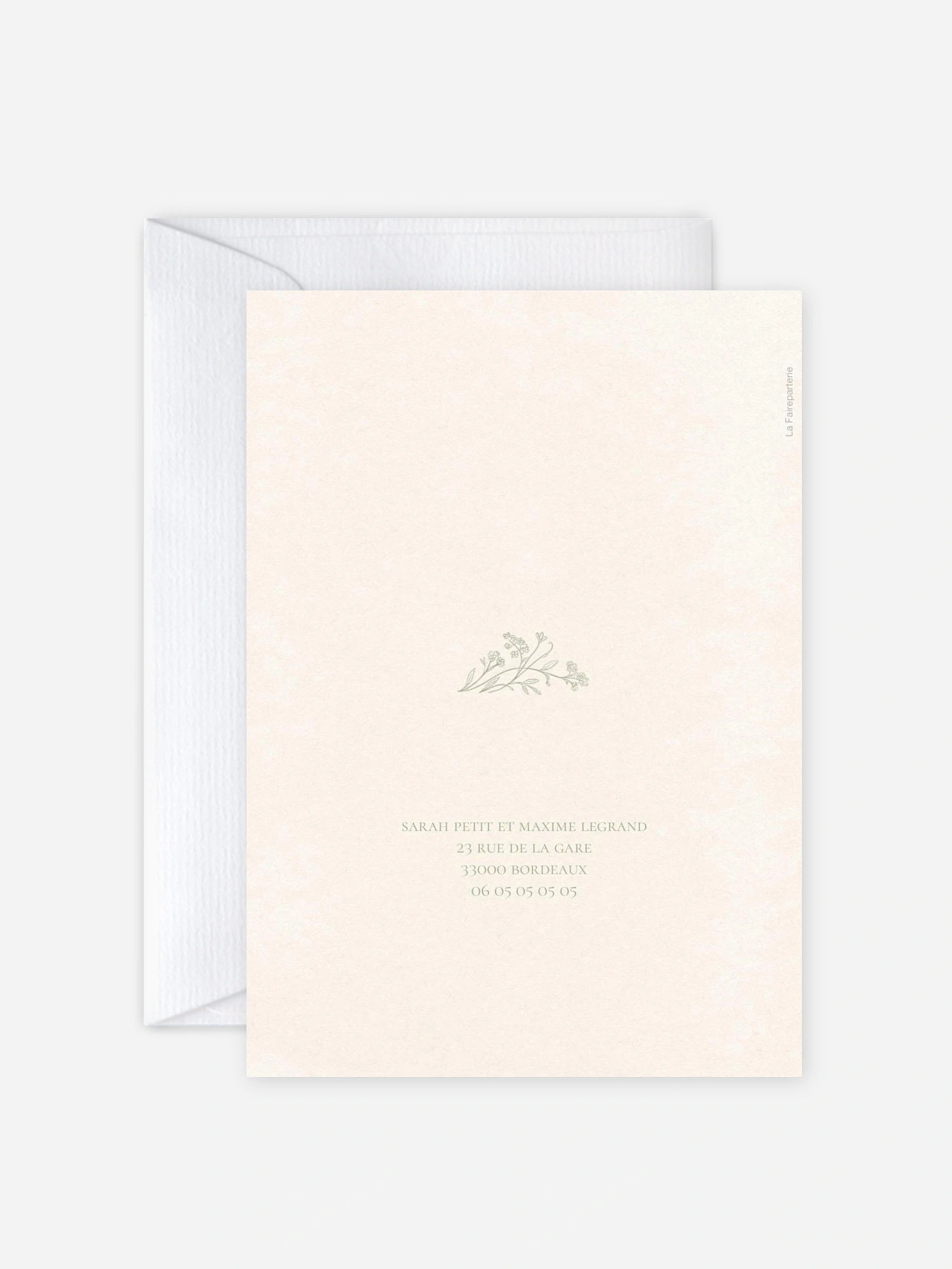 Faire-part de mariage Jardin de noces