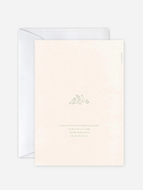 Faire-part de mariage Jardin de noces