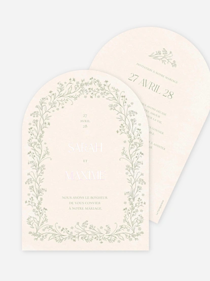Faire-part de mariage Jardin de noces
