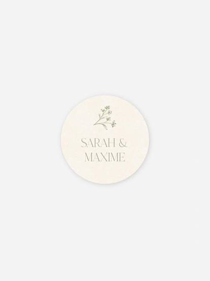 Stickers mariage Jardin de noces