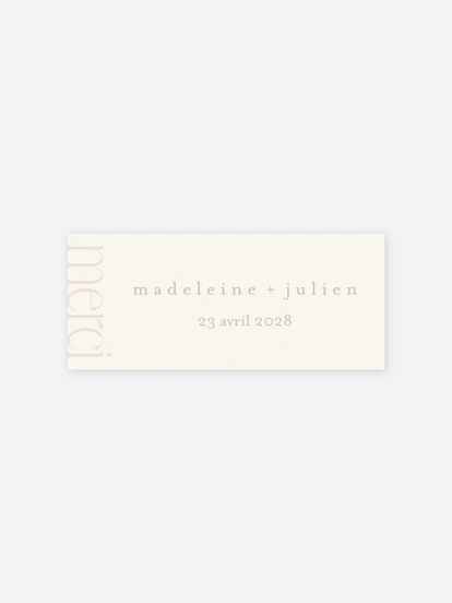 Étiquette cadeau mariage Le plus beau jour