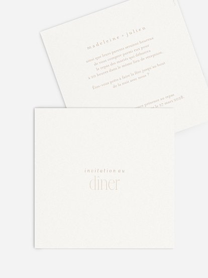 Carton d'invitation Le plus beau jour