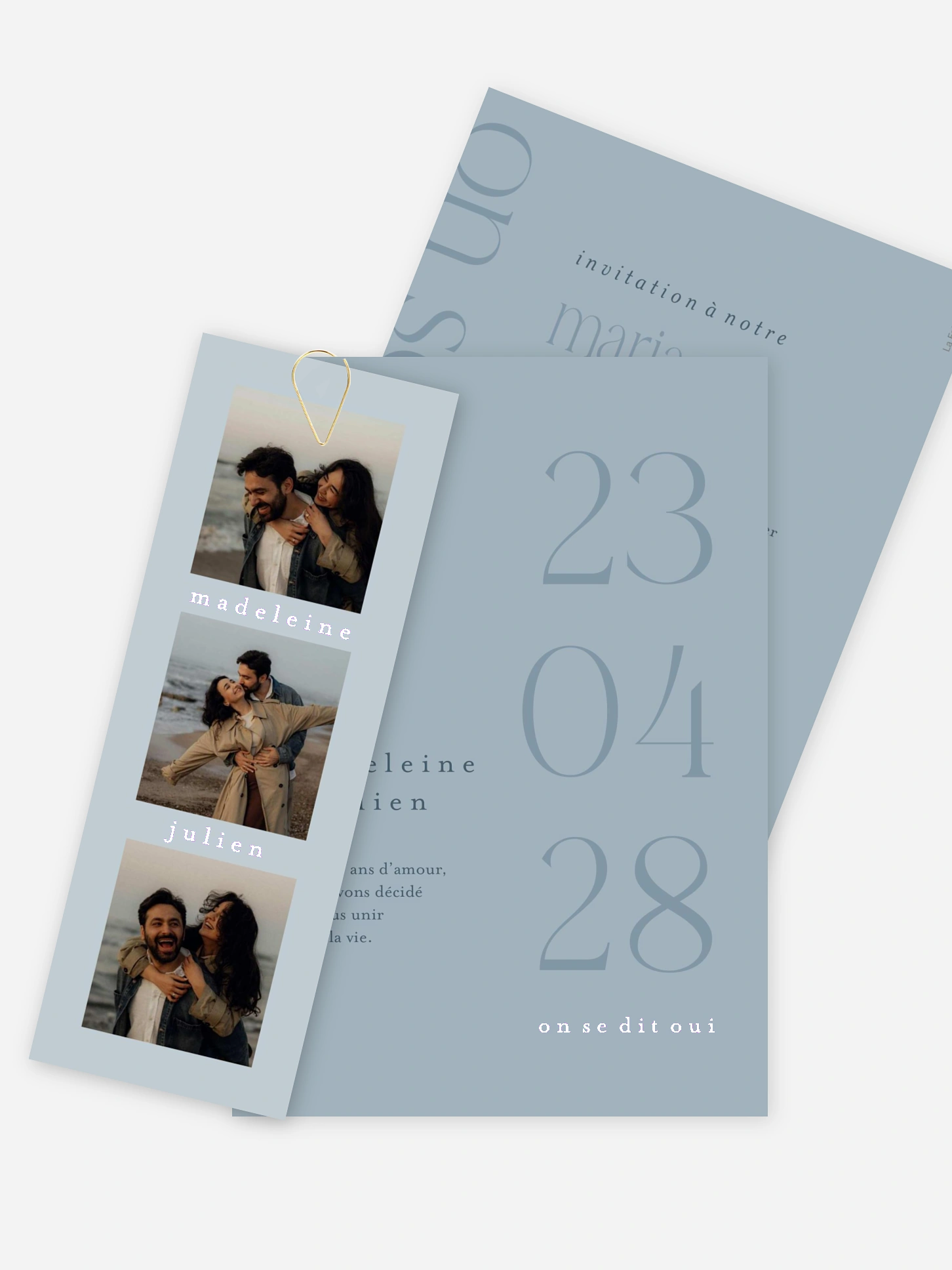Faire-part de mariage Le plus beau jour