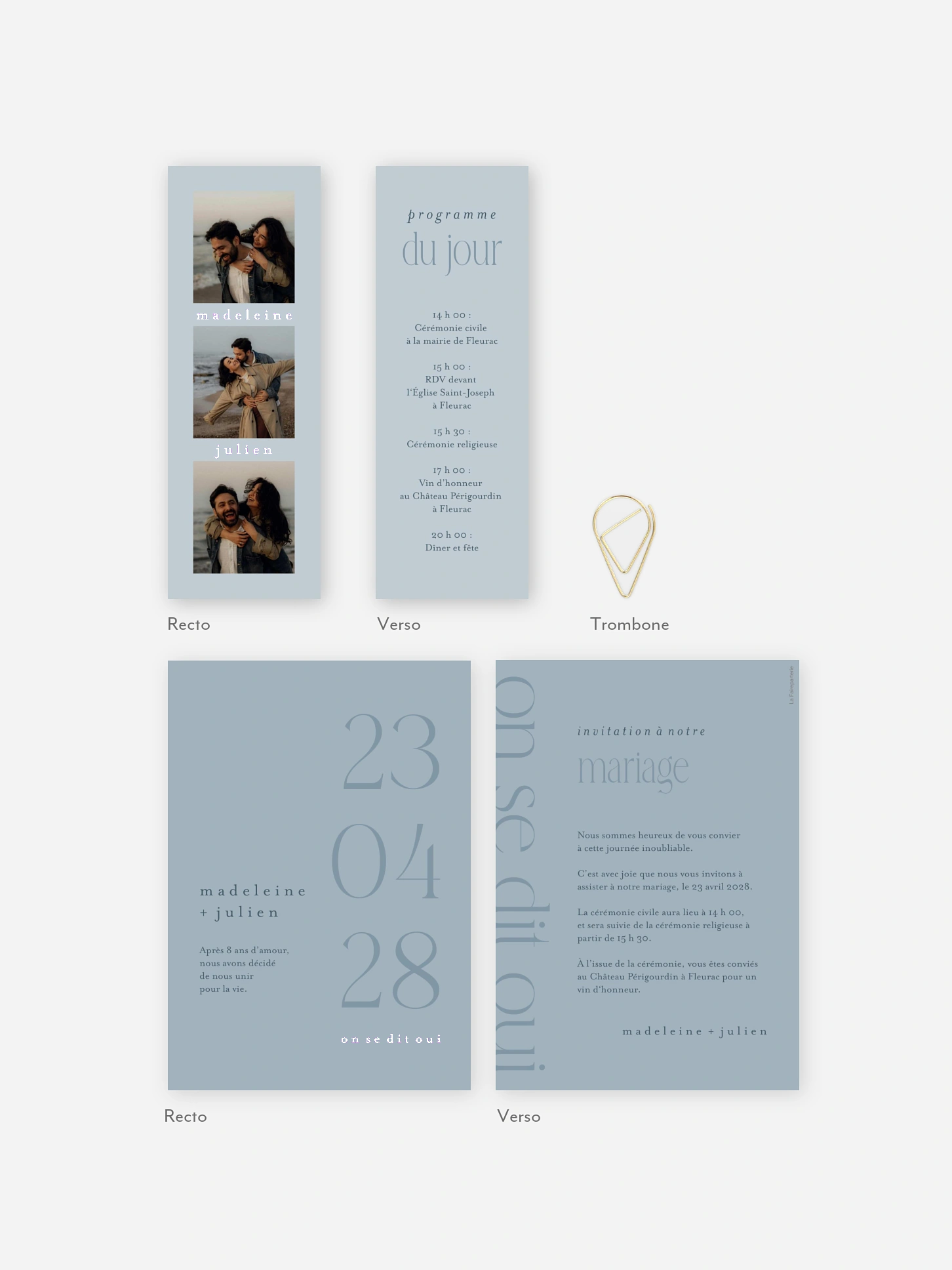 Faire-part de mariage Le plus beau jour