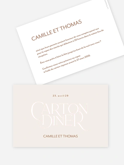 Carton d'invitation Paroles vraies