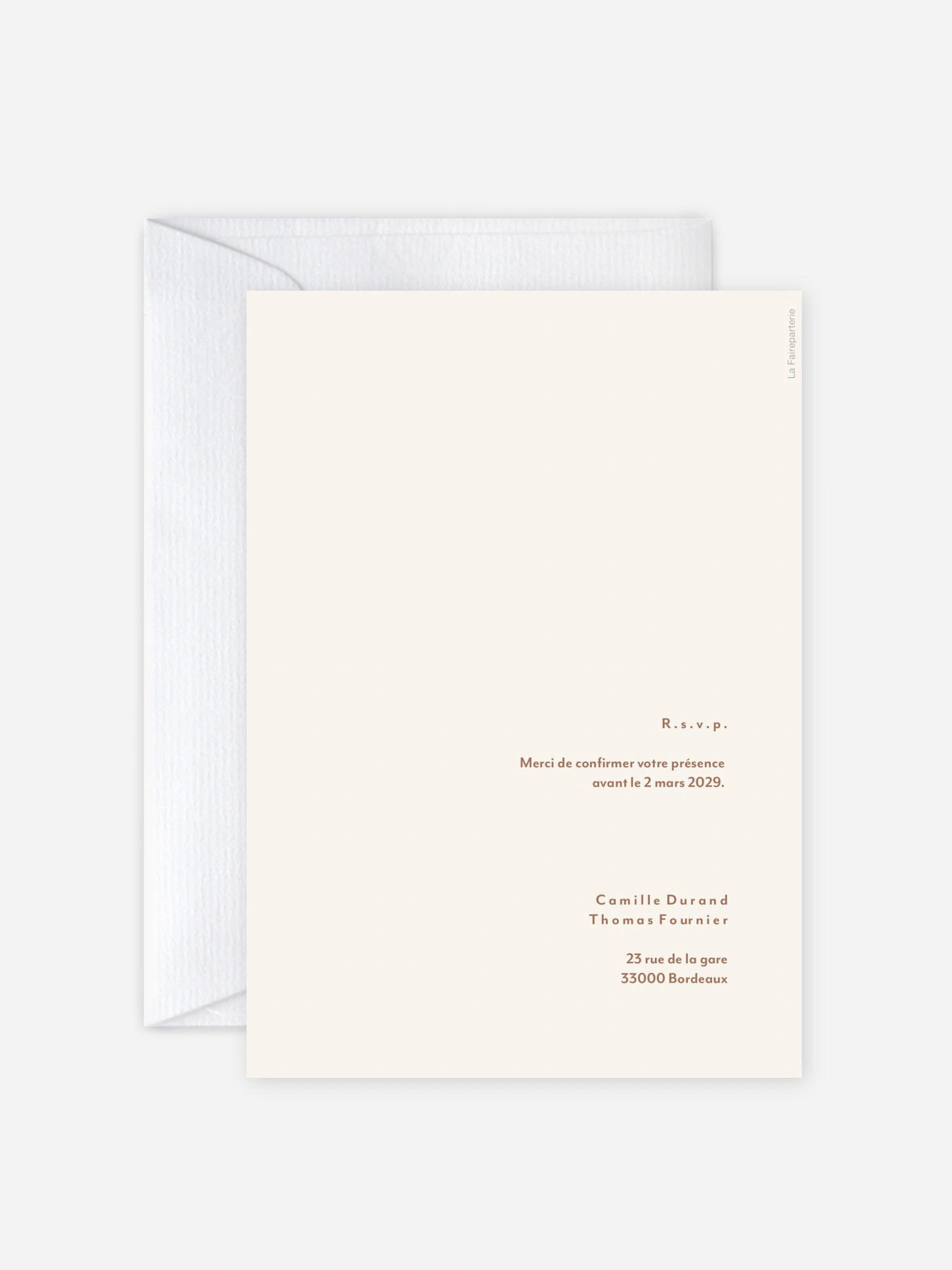 Faire-part de mariage Paroles vraies