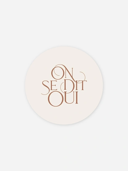Stickers mariage Paroles vraies
