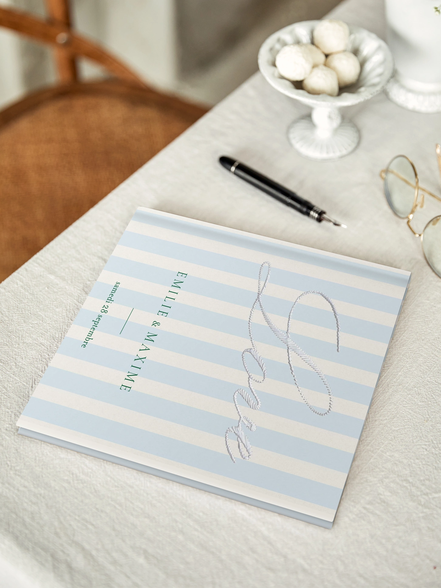 Livre d'or Rayures tendres