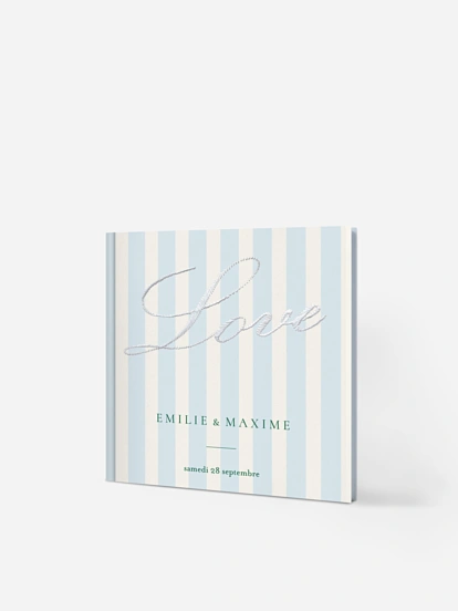 Livre d'or Rayures tendres