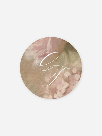 Stickers mariage L'amour des hortensias