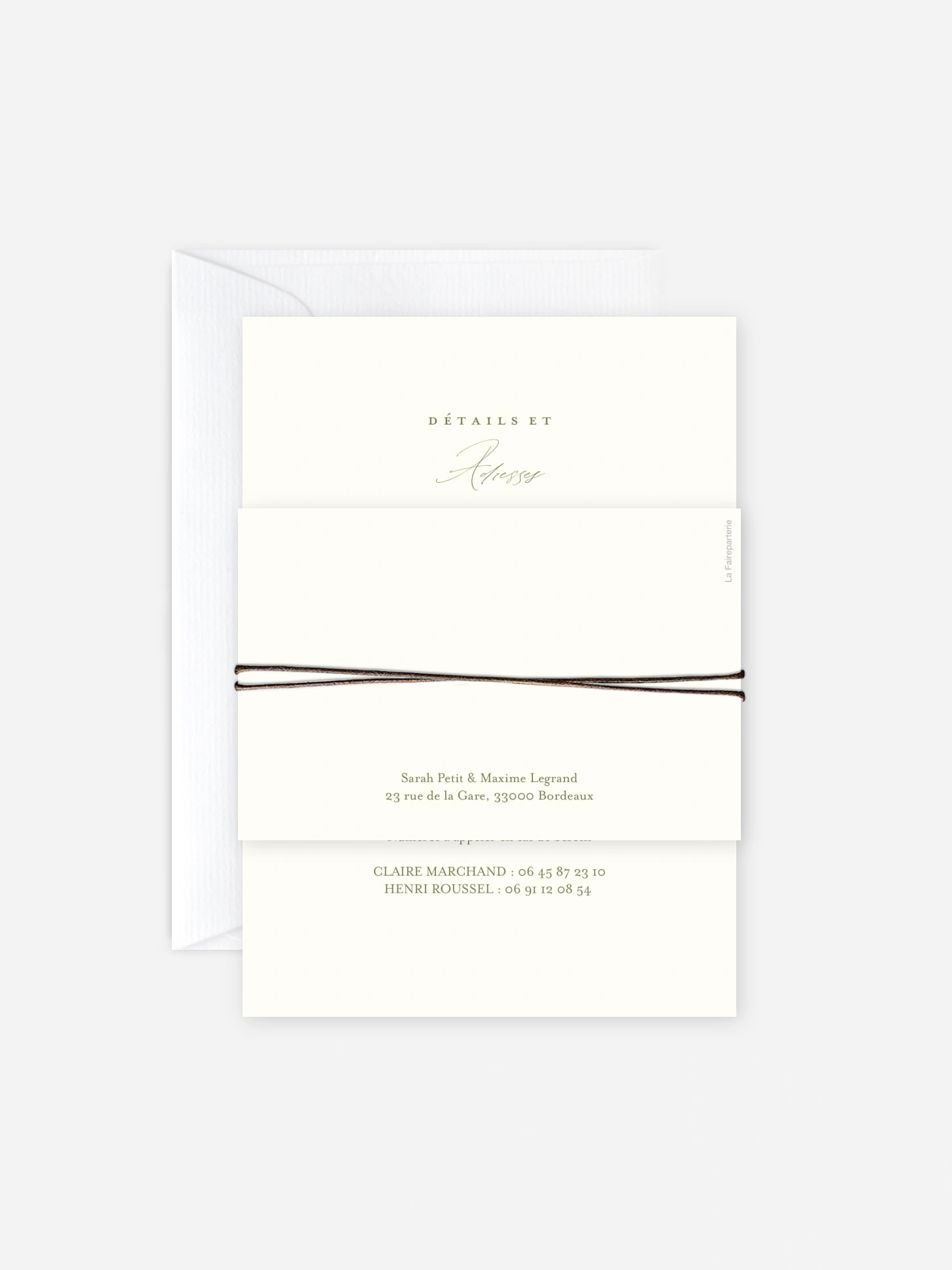 Faire-part de mariage Arche de bleuets