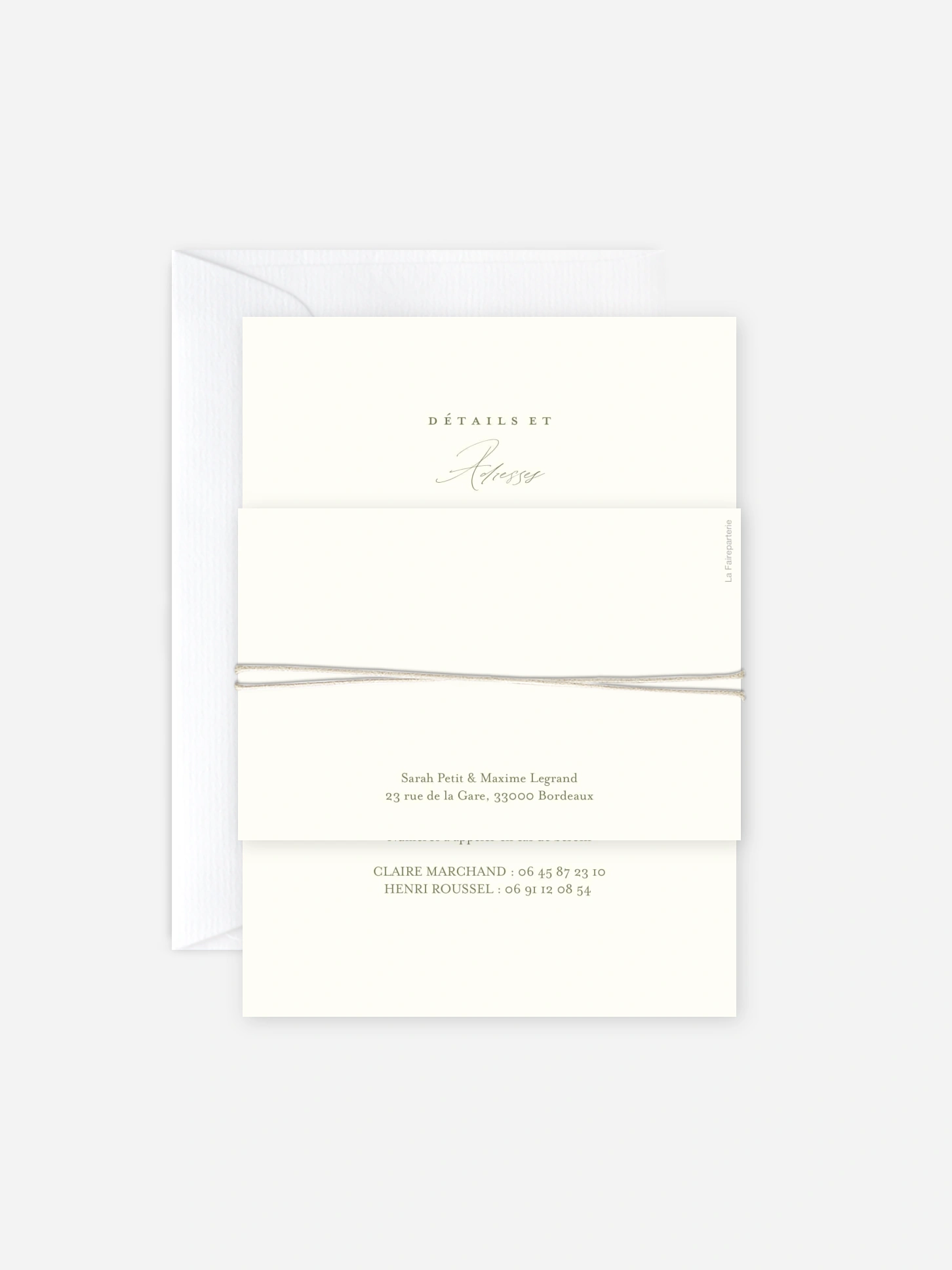 Faire-part de mariage Arche de bleuets