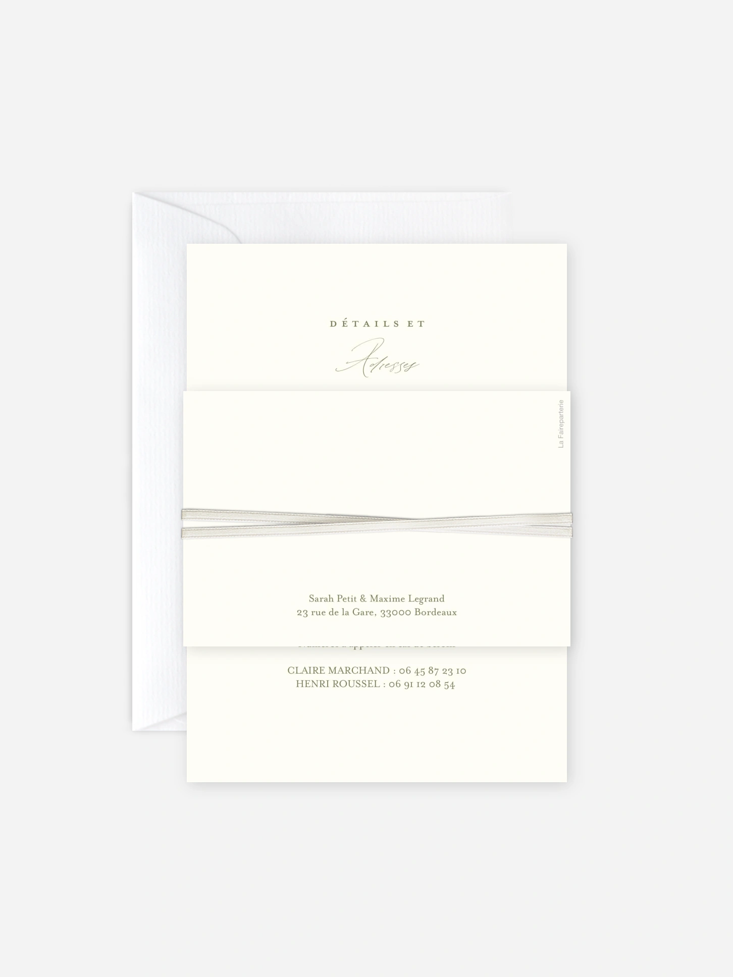 Faire-part de mariage Arche de bleuets