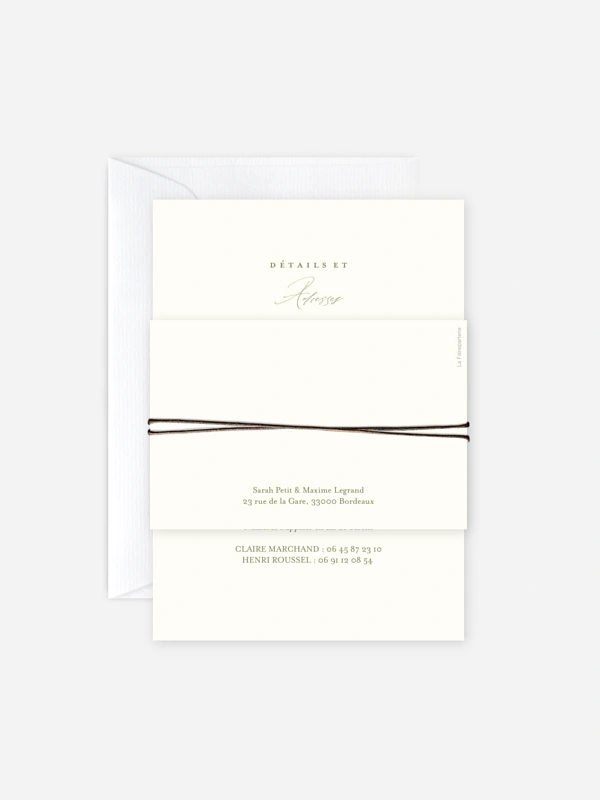 Faire-part de mariage Arche de bleuets