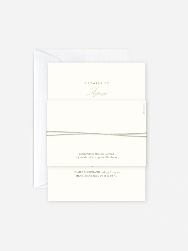 Faire-part de mariage Arche de bleuets