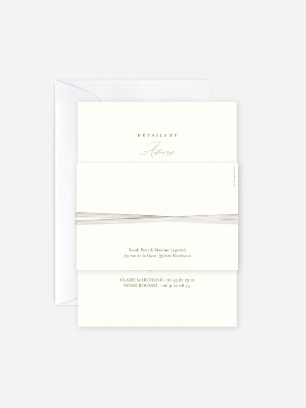 Faire-part de mariage Arche de bleuets