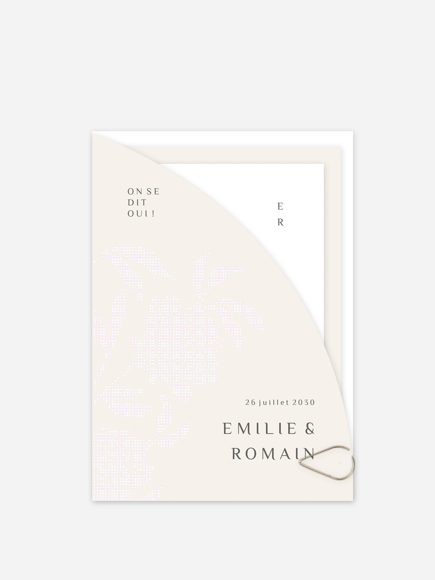 Faire-part de mariage Sigille fleuri