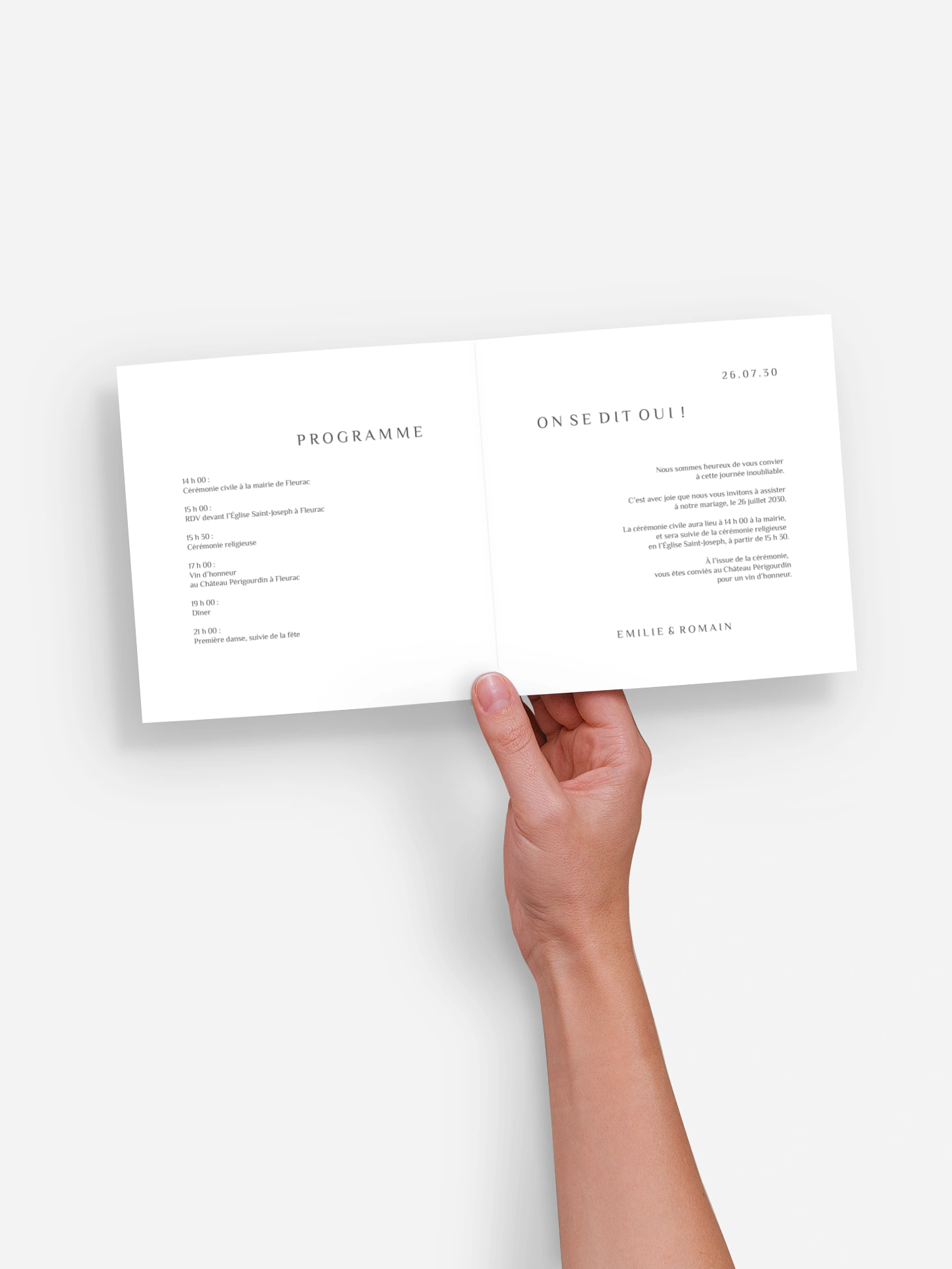 Faire-part de mariage Sigille fleuri